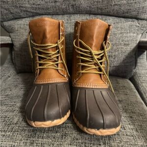 Lands' End Men's Brown & Tan Waterproof Duck Boots